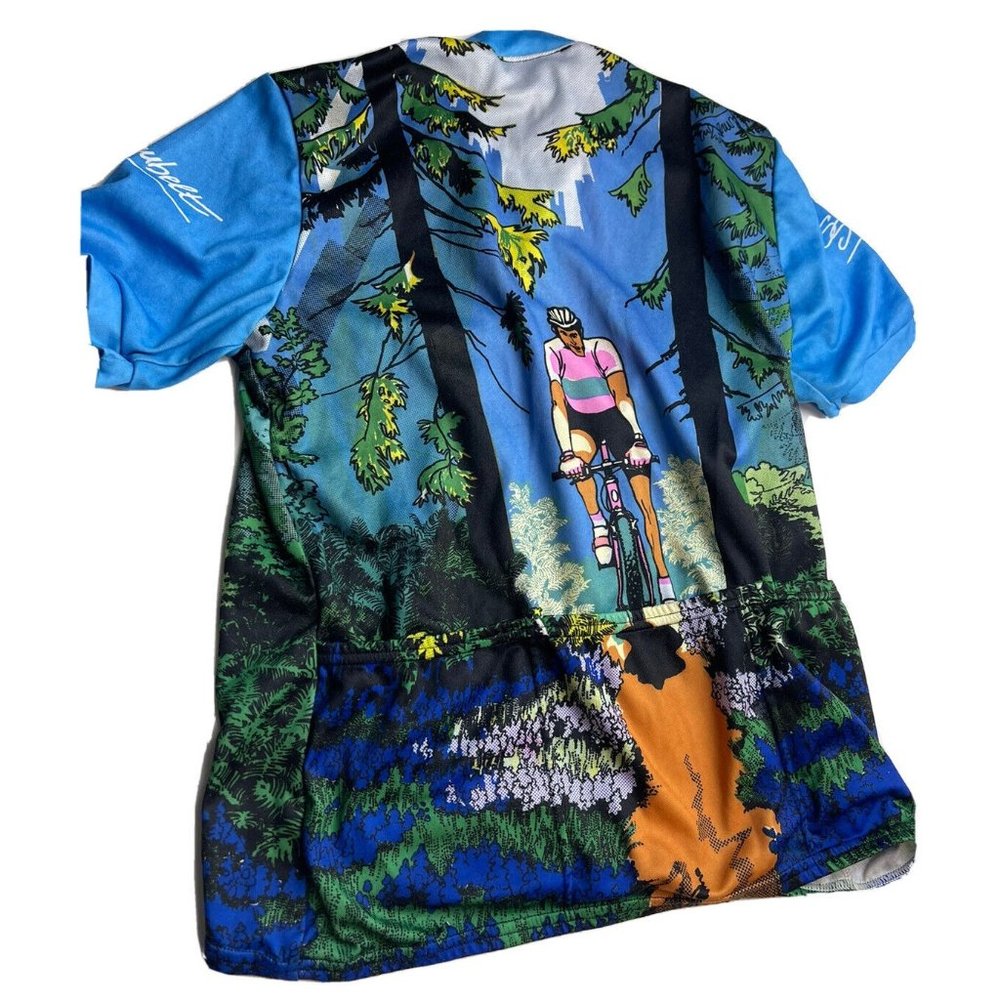 Cycling Jersey with Scenic Design